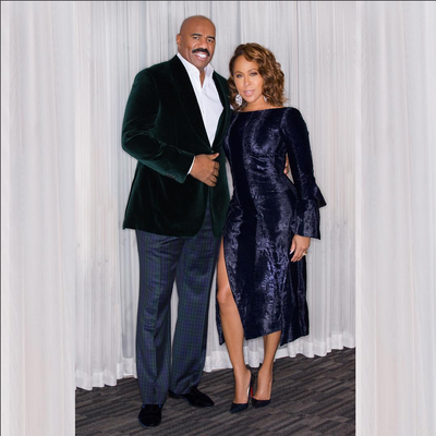 Look of the Day: Marjorie and Steve Harvey Deliver Major Holiday Party Style Inspiration